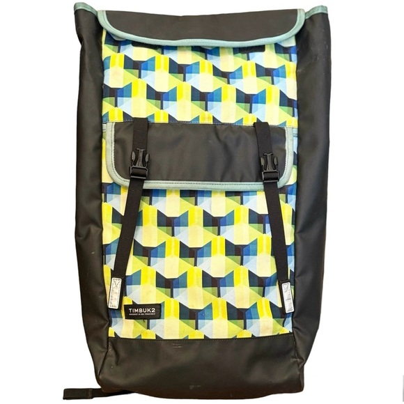 Timbuk2 Custom Prospect Laptop Backpack, Black, Blue, Yellow, 21โ H X 11โ W - Picture 1 of 16